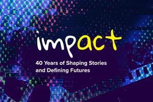 Impact: 40 Years of Shaping Stories and Defining Futures graphic