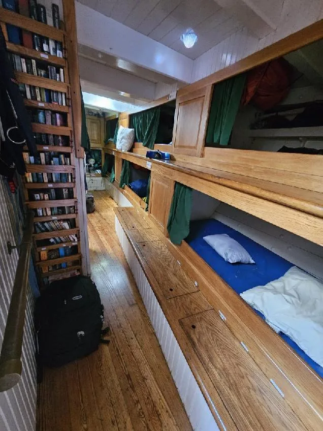 sleeping compartments built into ship wall