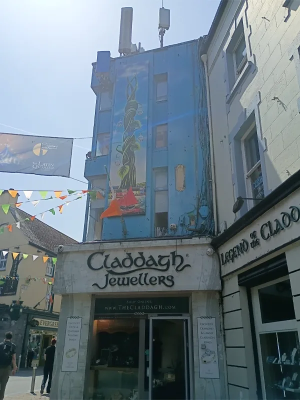 The Storefront Claddagh Jewelers on a Galway Street