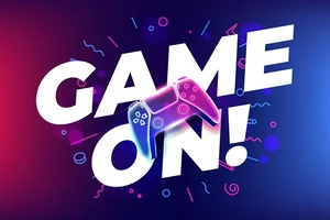 A graphic shows the text "Game On" in all caps with a video game controller.