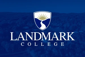 Landmark College logo.