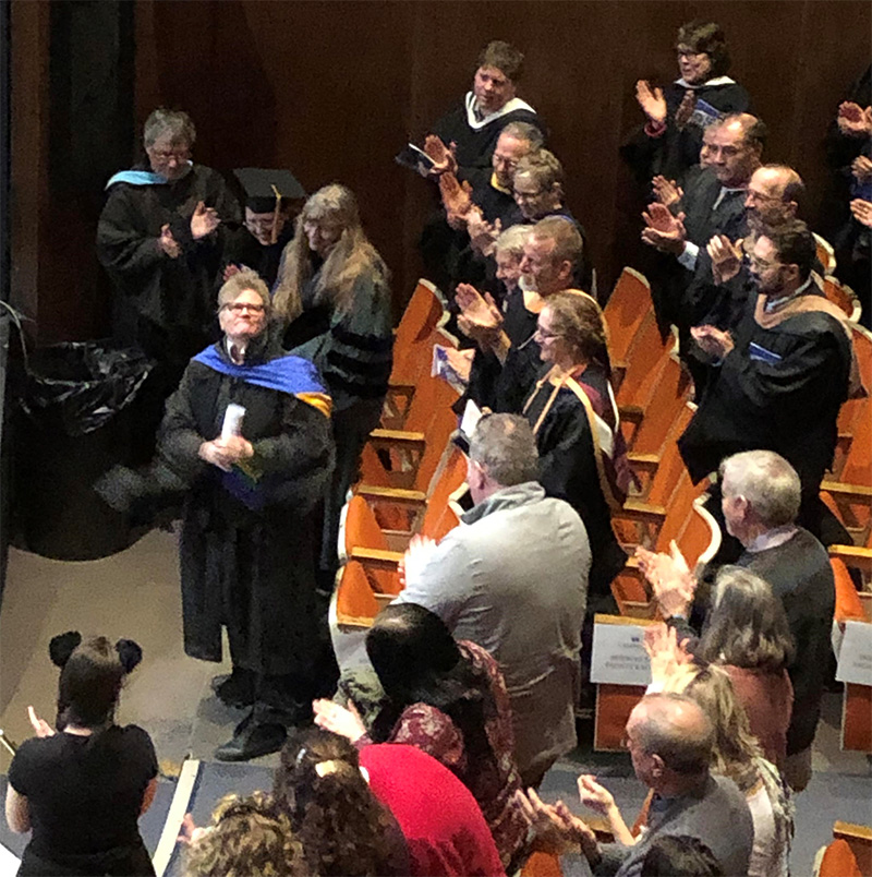 Standing ovation for Abigail Littlefield.