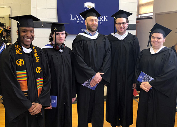 Graduates of the Bachelors Liberal Studies posing for a photo.