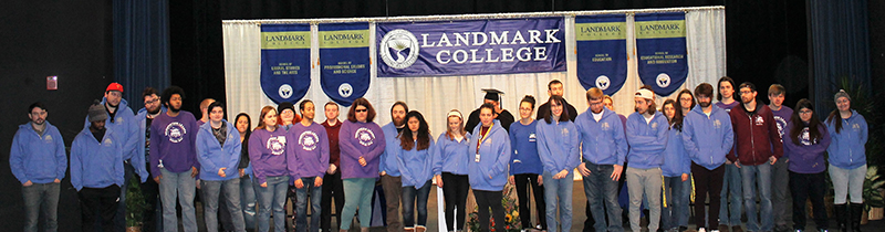 Residential Staff onstage at Spring 2019 Convocation ceremony.