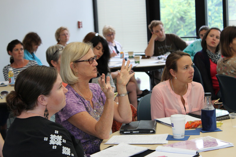 A room full of Summer Institute attendees.