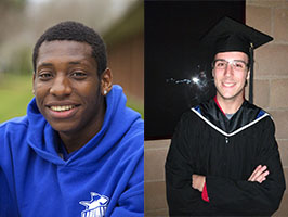 Charles Drake Award winners Jamal Jackson and Micah Sherman-Raz.