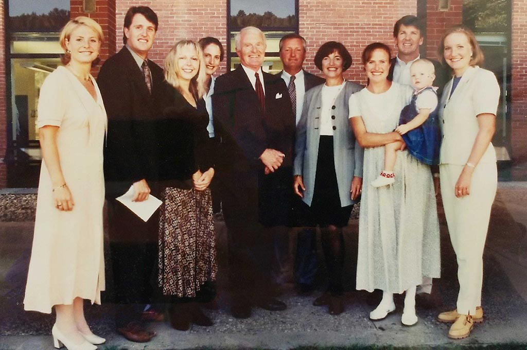 A group of people posing for a photo.