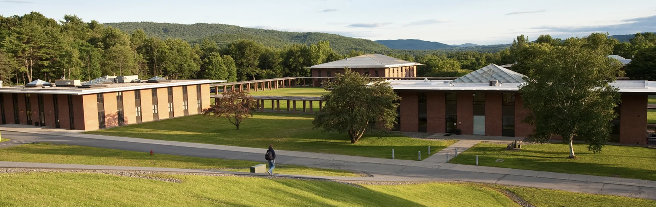A view of Landmark College from upper campus.